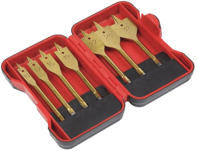 7-delige 1/4" zeskants boorset voor hout en metaal