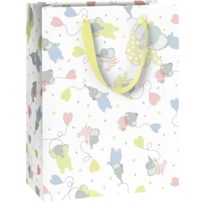 Stewo geschenktasje baby, formaat 25 x 13 x 33 cm.