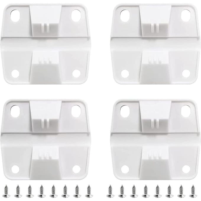 4 Set Witte Plastic Koelbox Scharnieren & Schroeven Set Compatibel Met Coleman Koelboxen