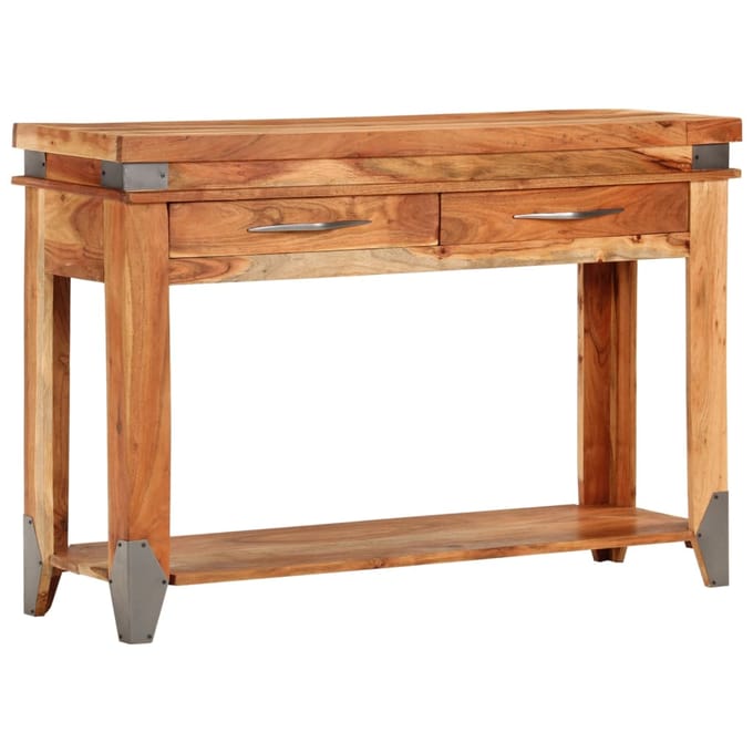 vidaXL - Wandtafel - 110x34x74 - cm - massief - acaciahout
