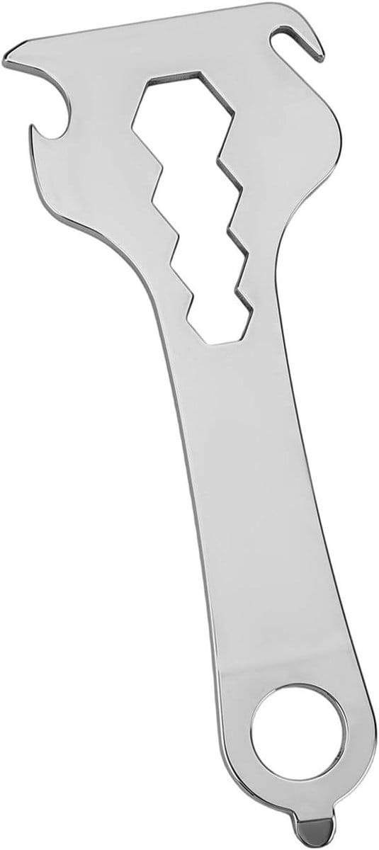 Flesopener Multitool - EDC Gadget - Dagelijks Gebruik - Roestvrij Staal - 15 cm - Zilver