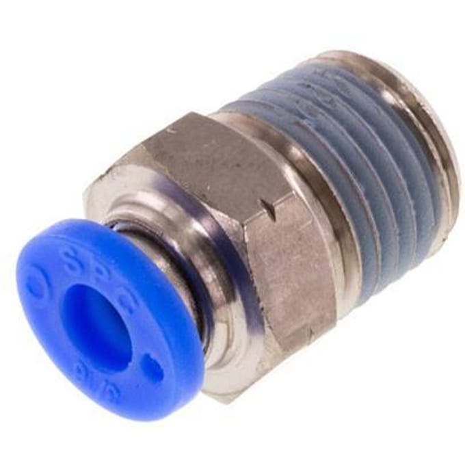 3/16'' x 1/4'' NPT Messing/PBT Insteekfitting buitendraad NBR [5 Stuks]