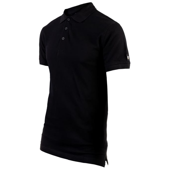 Caterpillar Essentials Katoenen Zwarte Poloshirt voor Mannen