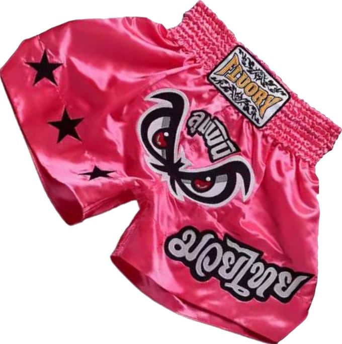 Fluory Muay Thai Kickboxing Short Bad Eyes Roze MTSF03 - M