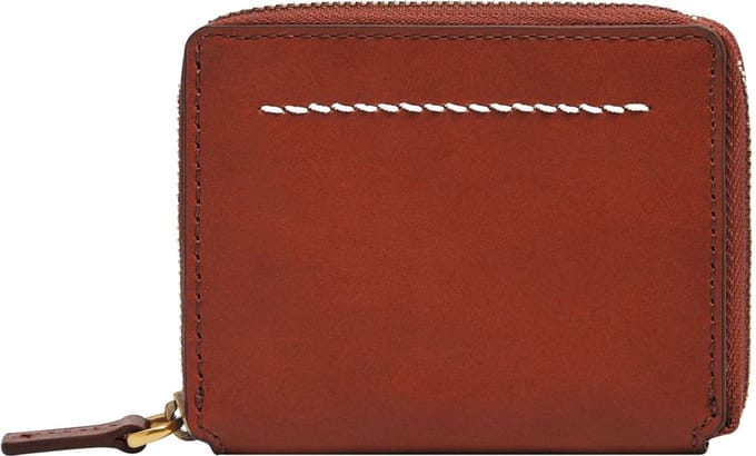 FOSSIL Leren Kaarthoes Westover Card Case Cinnamon Terracotta