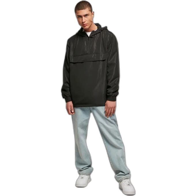 Urban Classics - Recycled Basic Pullover Jas - S - Zwart