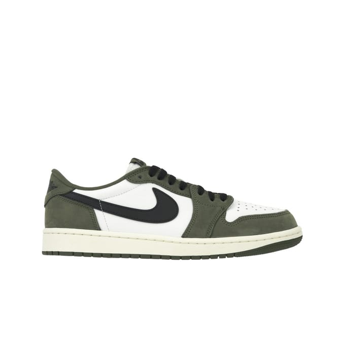 Air Jordan 1 Retro Low OG Medium Olive Heren Sneakers Bruin Zwart-Summit-Wit-Sail HQ6998-200 38.5