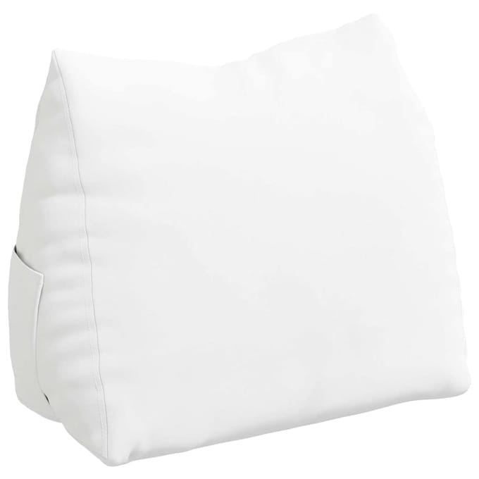 vidaXL Rugkussen Wit 60 x 20 x 50 cm Stof