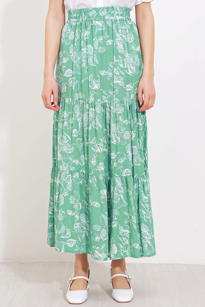 Maxi Geklede Relaxed Fit Rok