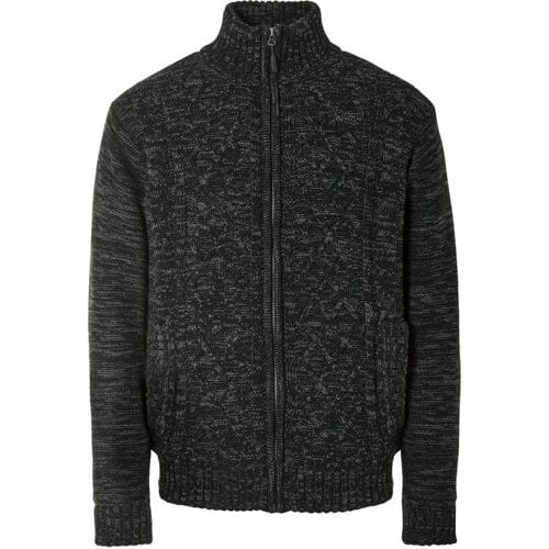 LIVERGY Gebreide heren vest (Donkergrijs, S)