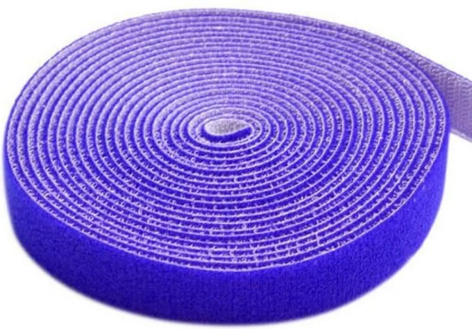 Techly ISWT-ROLL-1625 kabelbinder Klittenband Blauw