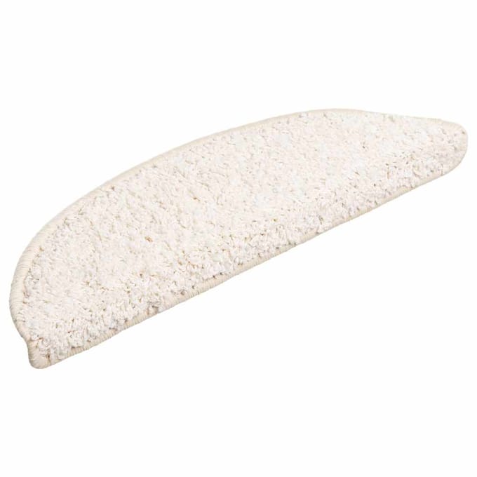 vidaXL - Trapmatten - 20 - st - 56x17x3 - cm - Wit - Halfrond