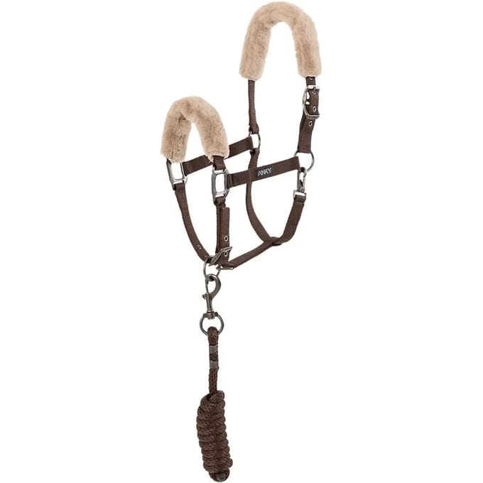 Halster en touw Check Velvet ATH25002 Deep Taupe - Full