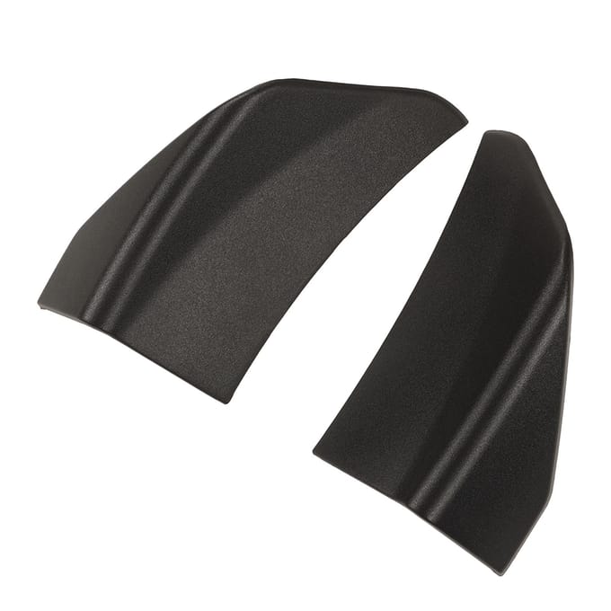 2 STUKS Auto Voorbumper Splitter Lip Diffuser Zwart Afgeronde Randen Vervanging voor Ford Mustang black