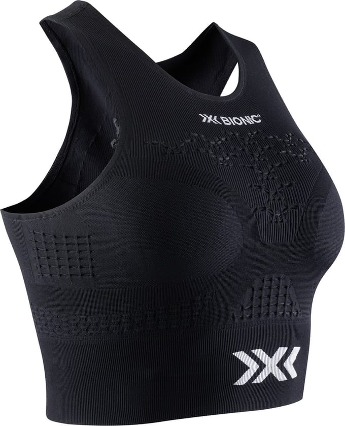 X-Bionic Energizer 4.0 Fitness Crop Top Dames Zwart/Wit - Maat XL