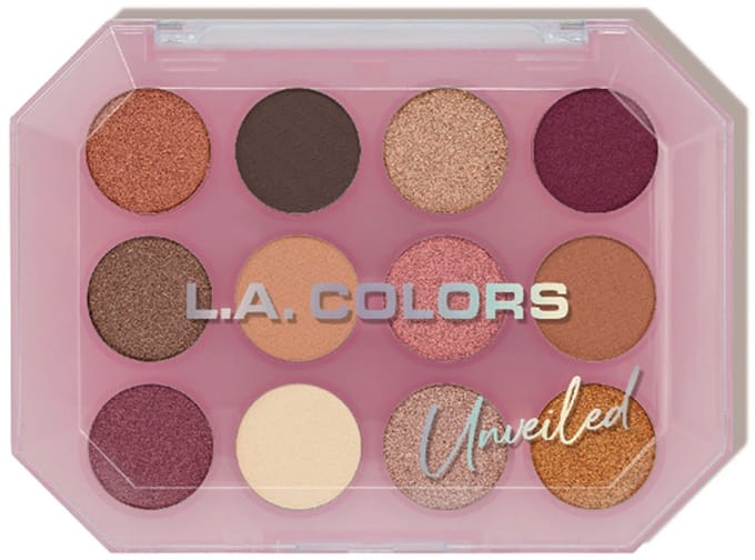 L.A. Colors 12 Color Eyeshadow Palette - C69011 Unveiled - Oogschaduwpalette - 12 g