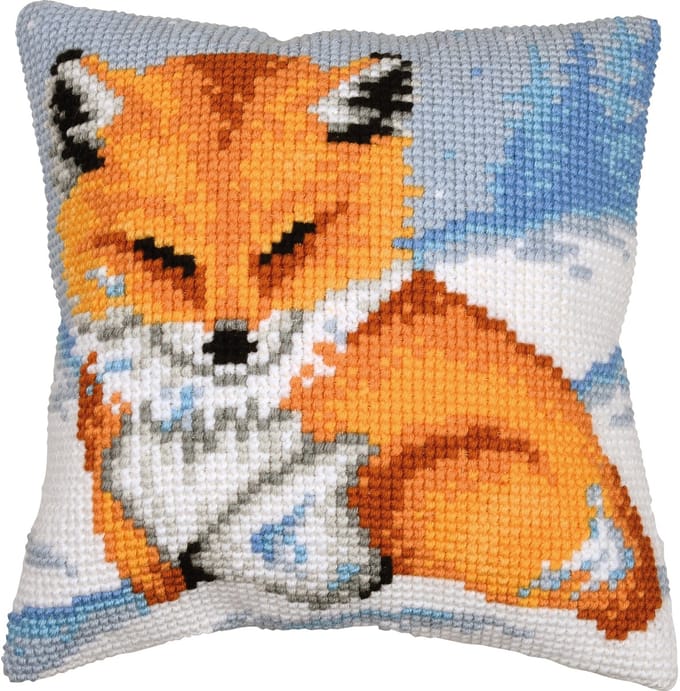 Vervaco - Kruissteekkussen kit - 40 x 40cm - Klein vosje - PN-0203146