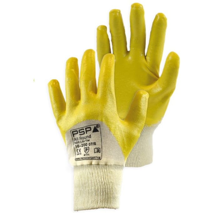 PSP Nitril All round handschoen NBR lite (10-200) - Geel - 7 (S)
