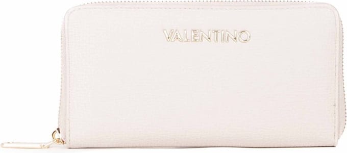 VALENTINO Portemonnee Stereo Re Zip Around Wallet Ecru Beige