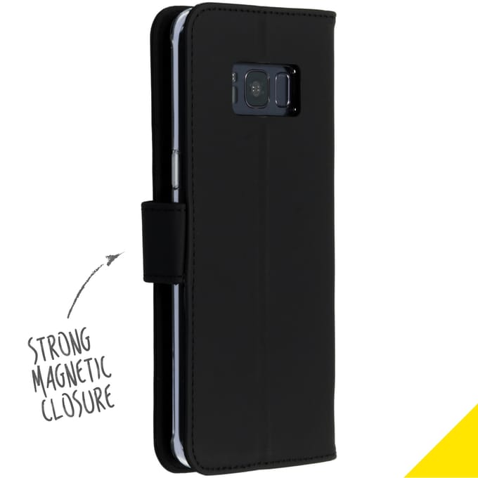 Accezz Hoesje - Geschikt voor Samsung Galaxy S8 - Wallet Softcase Bookcase - Zwart