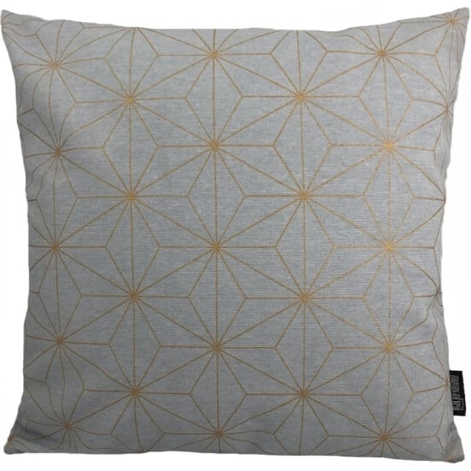 Gek op kussens! Sierkussen nadal grey/gold | 45 x 45 cm | katoen/polyester