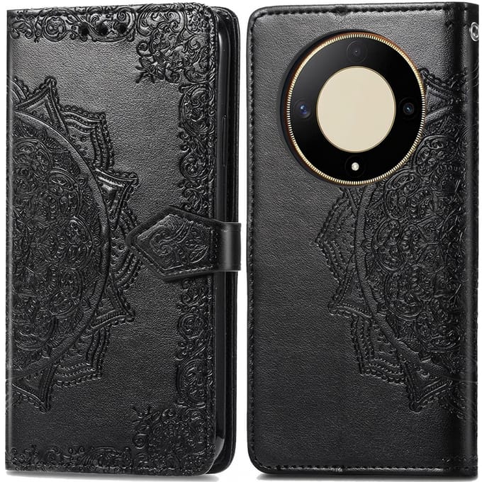 imoshion Hoesje - Geschikt voor Honor Magic 6 Lite - Mandala Bookcase - Zwart