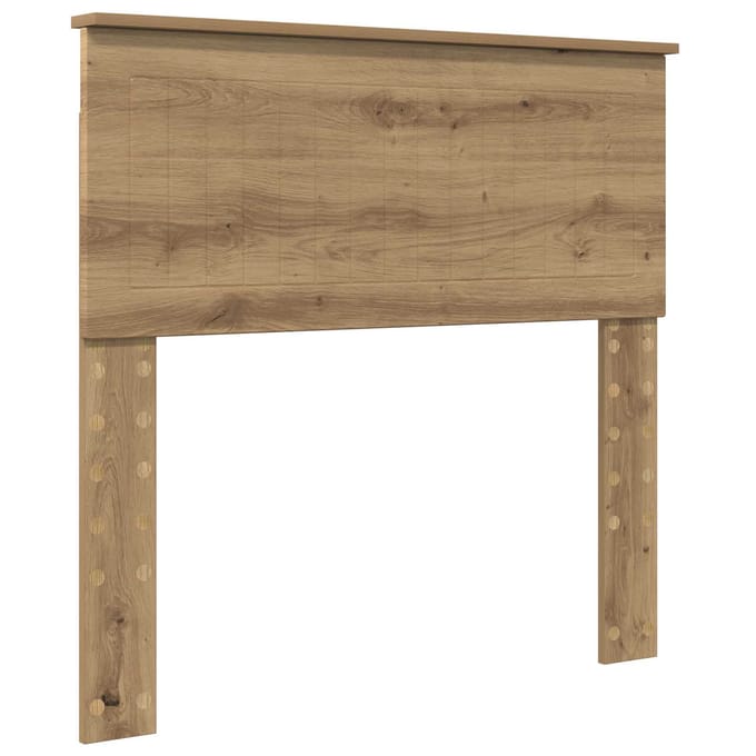 vidaXL Hoofdbord Artisan Eiken Bewerkt hout
