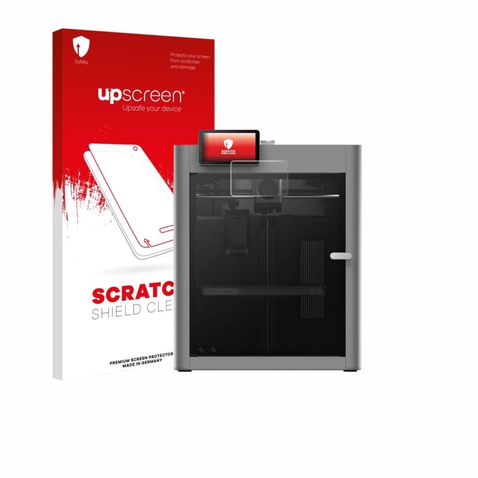 upscreen - Screenprotector voor Bambu Lab P2S 3D Printer - Folie Beschermfolie transparant