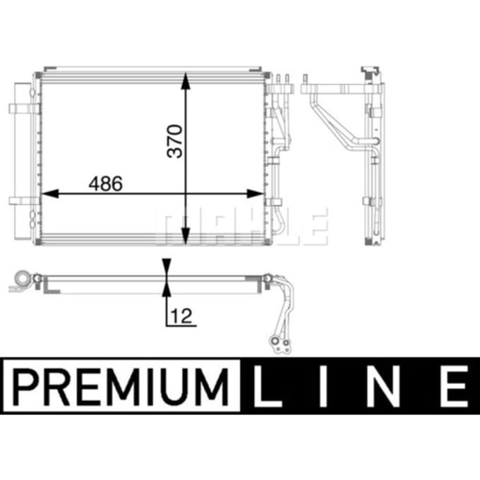 Condensator, airconditioner MAHLE AC 60 000P