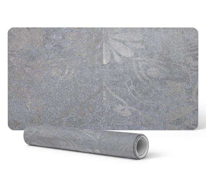 Antislip bureauonderlegger met bloemenmotief, 90x45 cm
