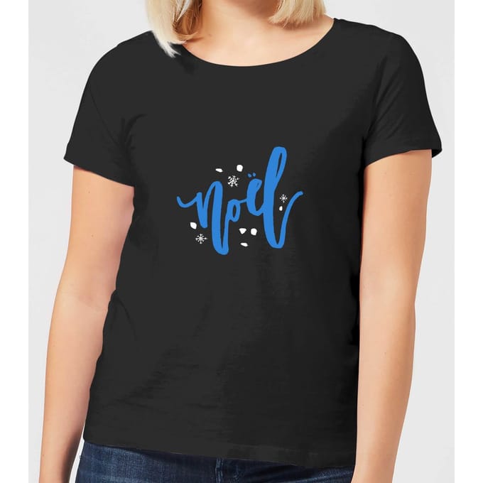 Noel Snowflakes Women's T-Shirt - Black - 3XL