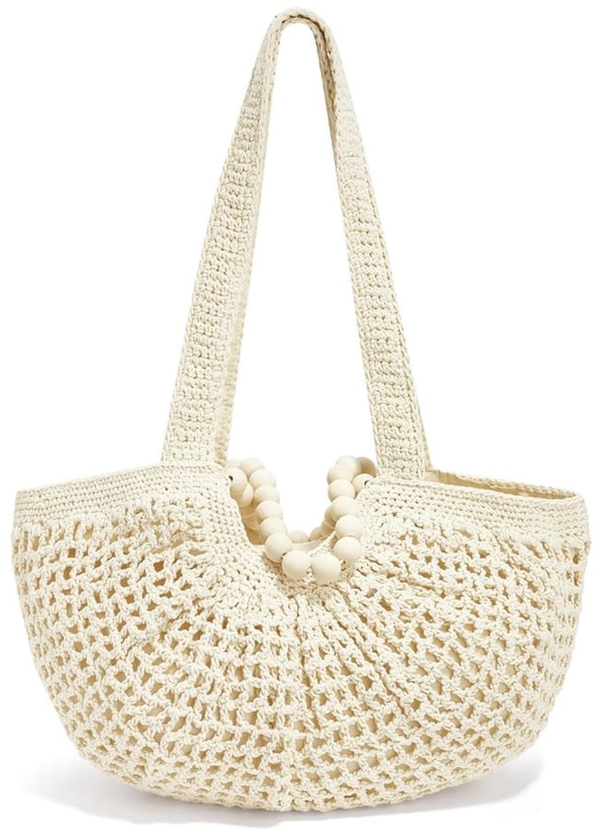 Strandtas - Effen Kleur - Gebroken Wit - Zomer - Yewang