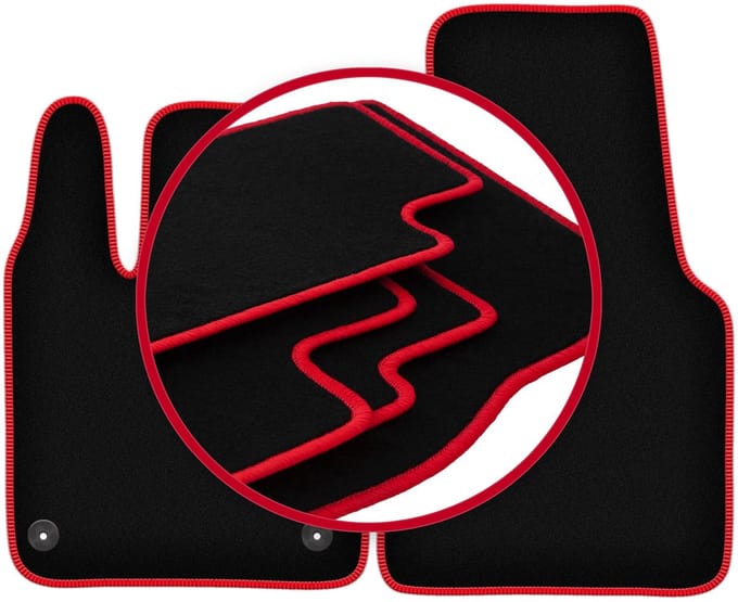 CARLUX-RED automatten voor: Smart Fortwo III hatchback (2014-2020)