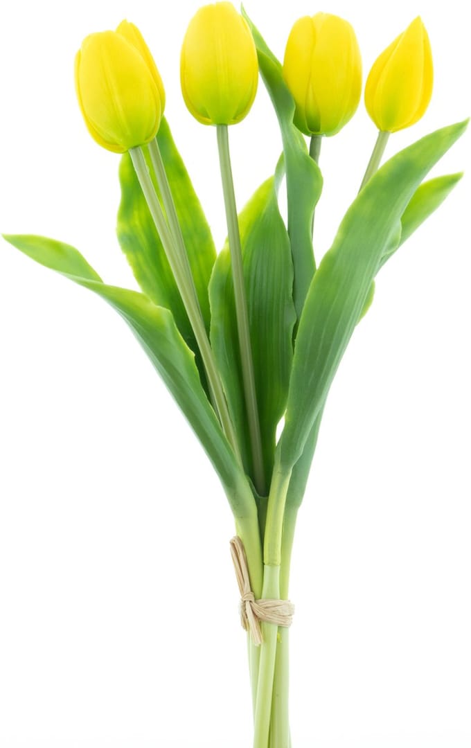 Bosje kunst tulpen Holland Sally X5 yellow 36 cm