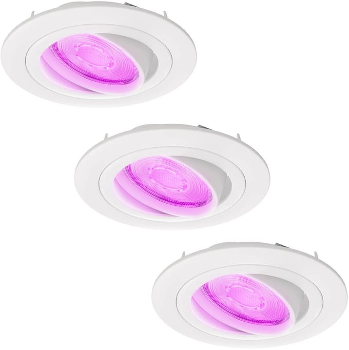 Ledvion - 3X SMART LED Inbouwspot Tokyo - Wit - Dimbaar