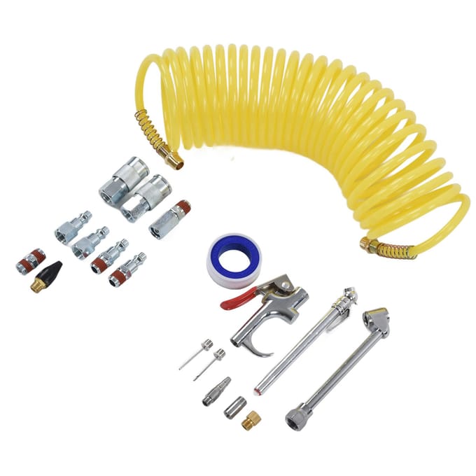 Luchtslangset voor bandencompressor 14 inch NPT Industriële connector Snelkoppelingen Blaaspistoolset