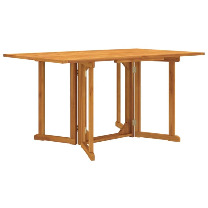 vidaXL - Tuintafel - inklapbaar - 150x90x75 - cm - massief - teakhout
