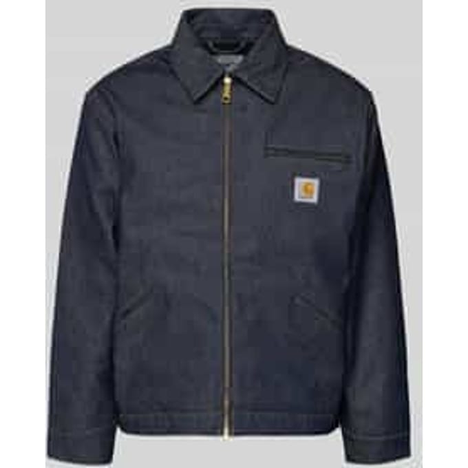 Jeansjack met borstzak en labeldetail