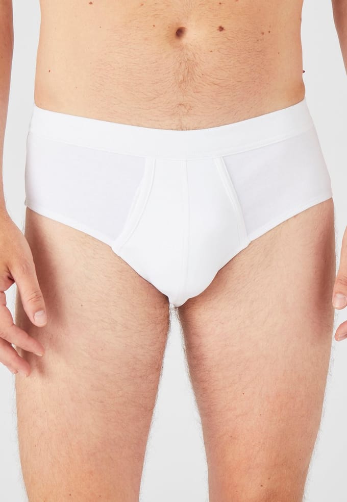 Damart - Set van 3 open slips - Heren - Wit - (102-109) XL