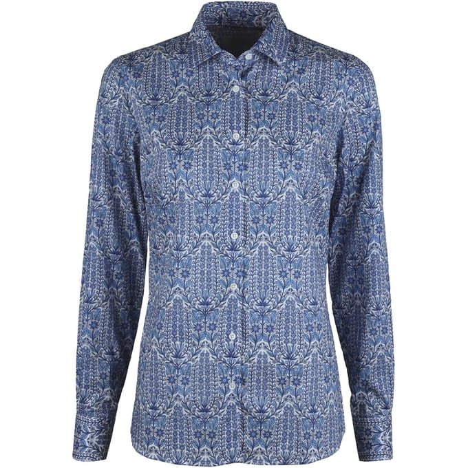 Stenströms Sofie Shirt Blue Pattern Taglia: 36 | Magliette intime Outlet | Donna | Blu