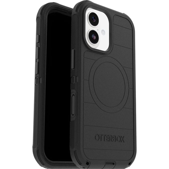 Otterbox Defender Pro Geschikt voor iPhone 17 hoesje - magnetisch Camera Control Backcover - Zwart