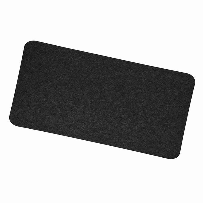 68x33cm Polyester Tapis de Souris de Table Tapis de Bureau pour Ordinateur Portable Anti Statique Tapis pour PC Gris Foncé black