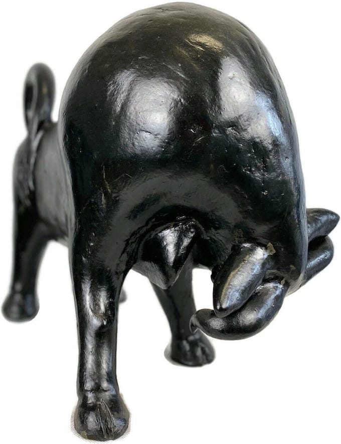 Handgemaakte stier / handgemaakte houten beeld / Indonesisch beeld