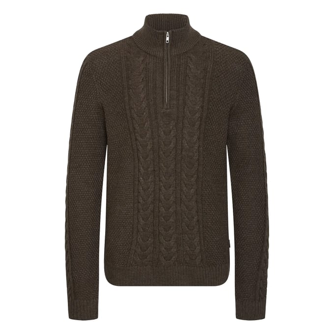 Blend - BHBASIM HALF ZIPP - Heren - Gebreide truien