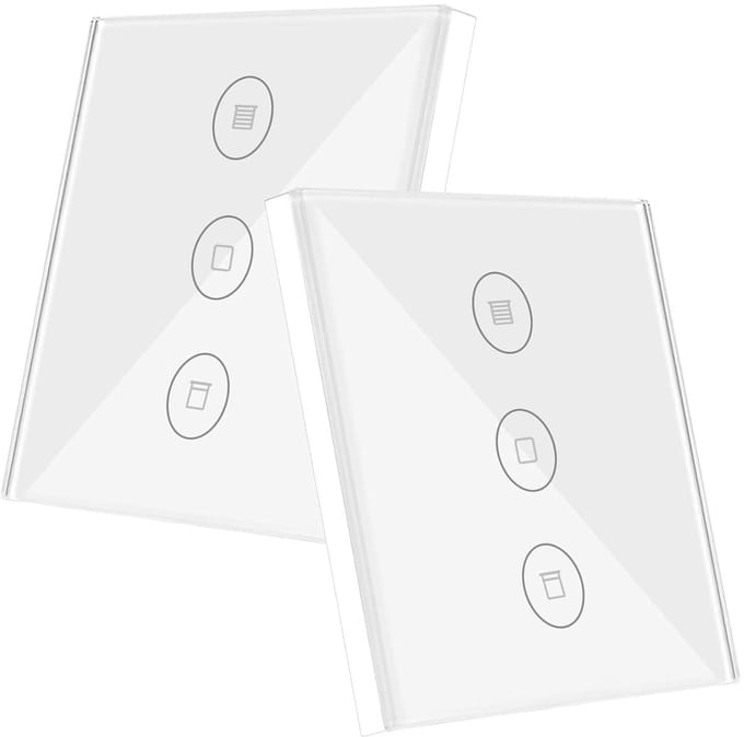 Slimme Rolluikschakelaar - Motorbesturing - App Bediening - Temperatuur Functies - 8.6 x 8.6 cm