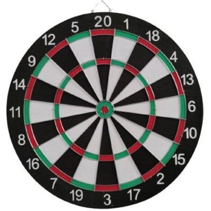 Dartsboard 43cm met 6 darts 18 gram