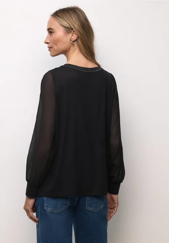 2in1 chiffon shirt