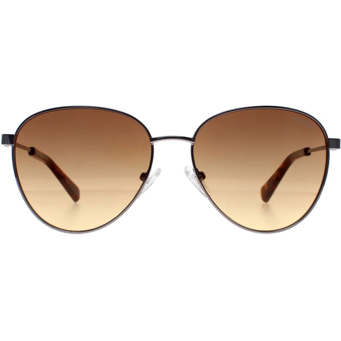 Guess GU8257 10F glanzend licht nikkelbruin zonnebril met kleurverloop