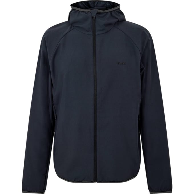 Boss Raglan-windjack voor heren, standaardpasvorm (Donkerblauw)
