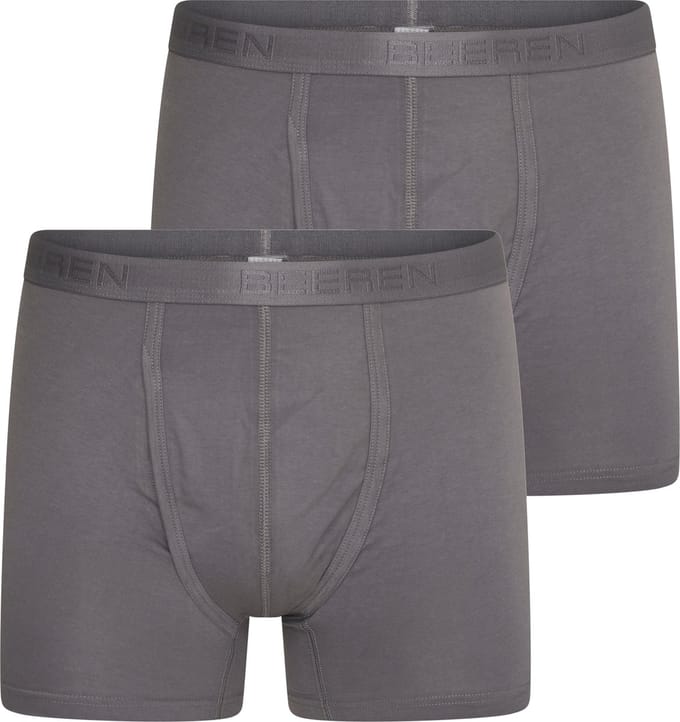 Beeren heren boxershorts Dylan met gulp - 2-pack - maat L - steel grey